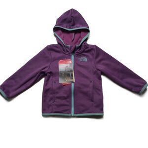 North Face Toddler Full Zip Hoodie Jacket Blue / Orange Size 6-12 Months